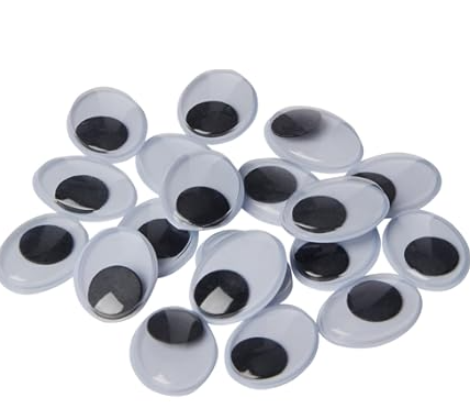 Yeux mobiles ovale - 100 pcs